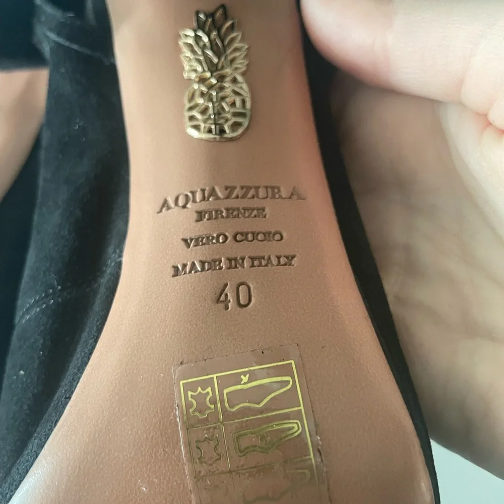 SOLD Aquazzura Suede Sandals - Picture 6 of 7